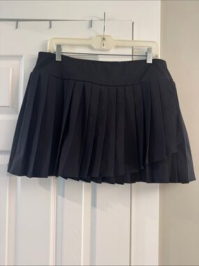 Women's Black Pleated Mini Active Skirt - Golf-Tennis